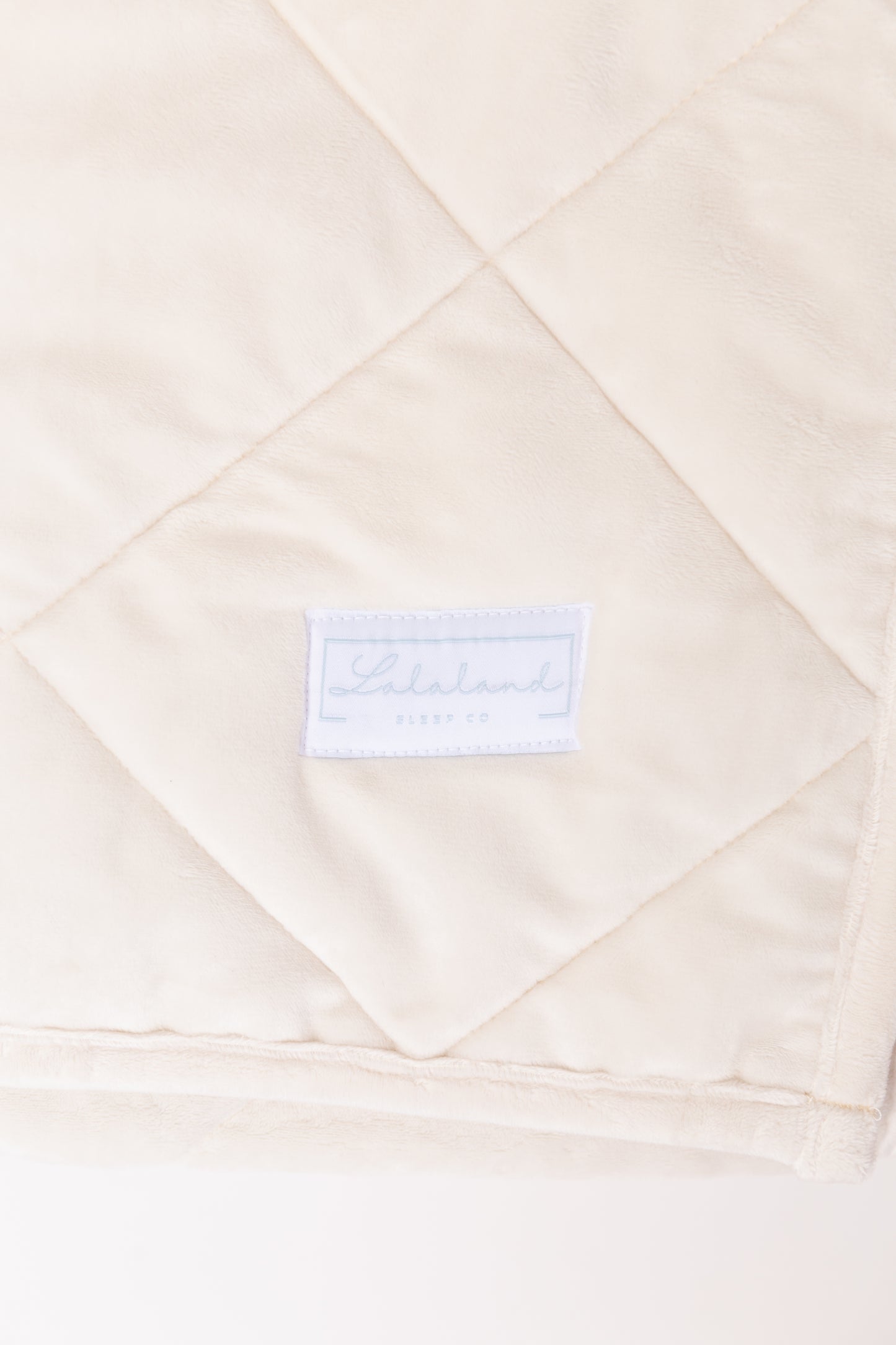 Cream Minky Kids & Toddler Weighted Blanket